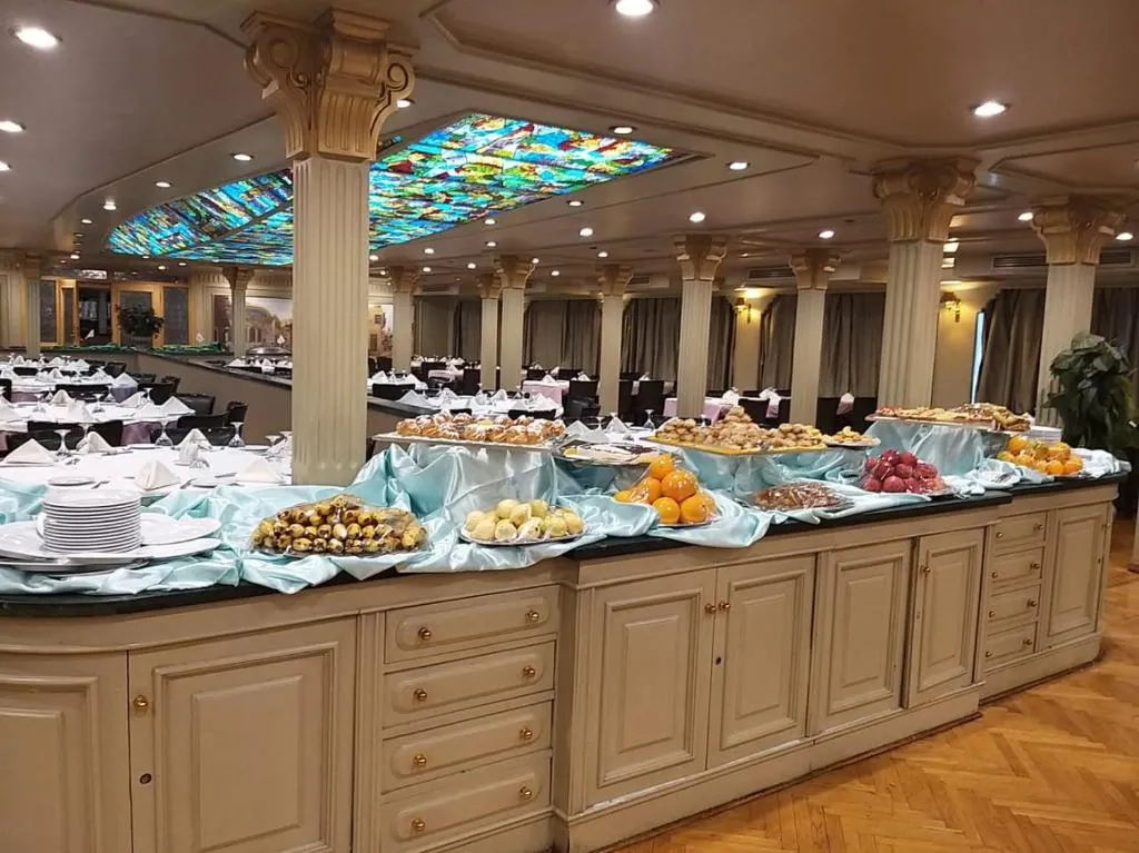 Restaurant aboard the MS King Tut I Nile Cruise Nile cruise